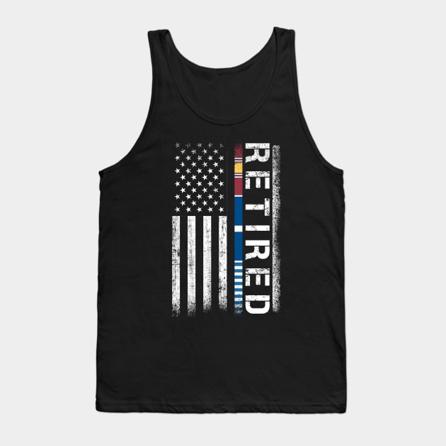 Retired Korean War Veteran T-Shirt Gift for Military Men Women Proud Korean War Veteran Tank Top by Otis Patrick